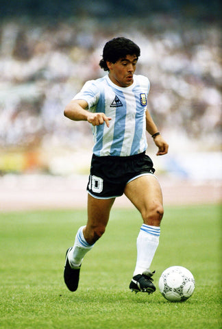 Diego Maradona - Football Legend - Sports Poster 1 by Joel Jerry