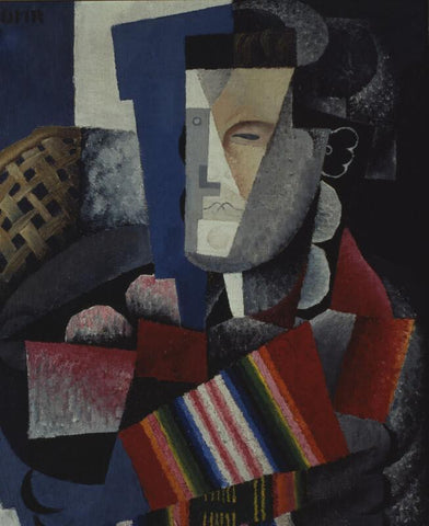Portrait Of Martín Luis Guzmán - Canvas Prints by Diego Rivera