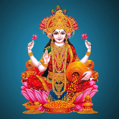 Digital Art - Divine Lakshmi - The Goddess of Prosperity Wealth