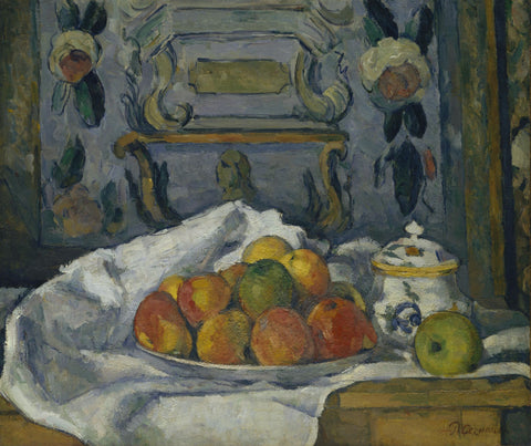 Dish of Apples - Canvas Prints by Paul Cézanne