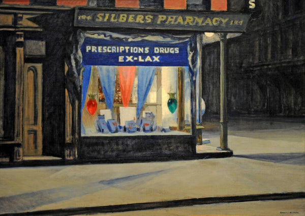Drug Store - Edward Hopper Painting -  American Realism Art - Art Prints