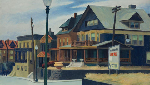 East Wind Over Weehawken - Ed Hopper  Masterpiece Painting by Edward Hopper