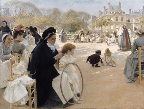 The Luxembourg Gardens, Paris by Albert Edelfelt