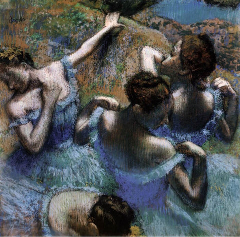Edgar Degas - The Blue Dancers by Edgar Degas