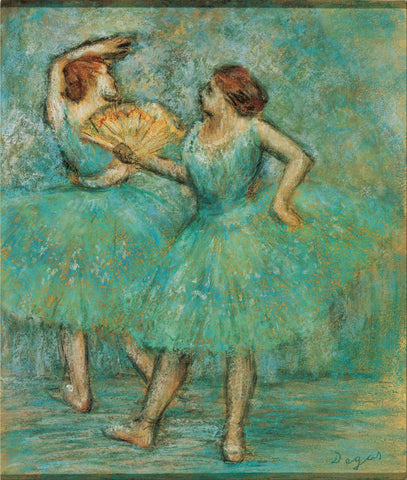 Edgar Degas - Two Dancers - Large Art Prints by Edgar Degas