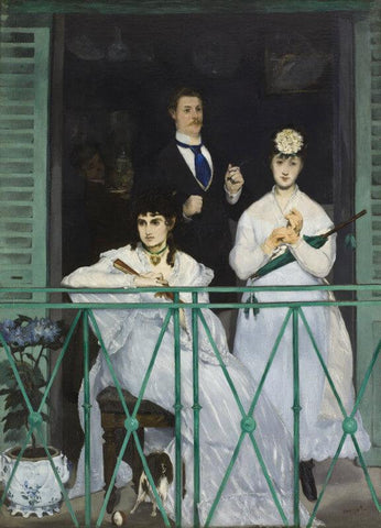 The Balcony - Le balcon by Édouard Manet