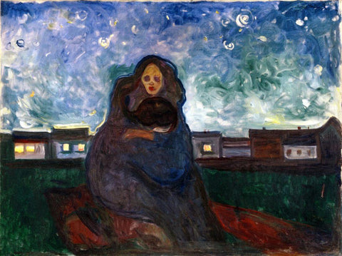 Under The Stars – Edvard Munch Painting by Edvard Munch