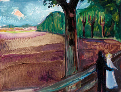 Summer Night (Sommernatt) - Edvard Munch - Canvas Prints