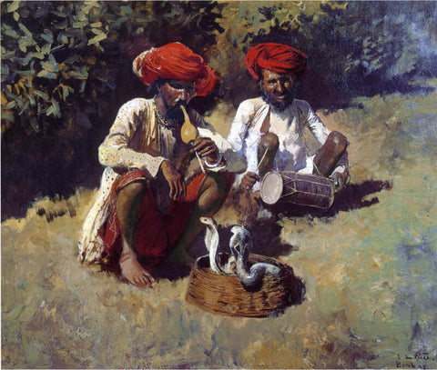 The Snake Charmers, Bombay 1874 by Edwin Lord Weeks
