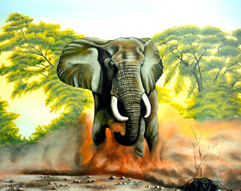 Elephant Crazyness - Canvas Prints