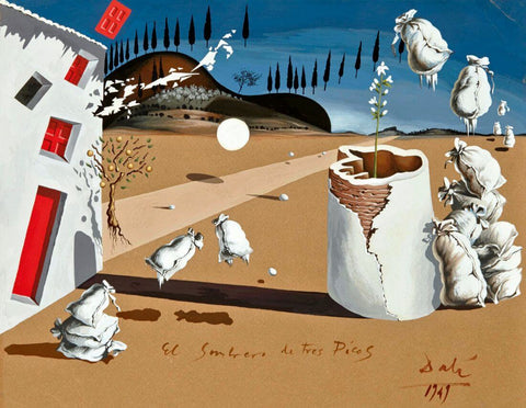 The Three-Cornered Hat (El sombrero de tres picos) - Salvador Dali Painting - Surrealism Art by Salvador Dali