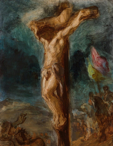 Crucifixion - Canvas Prints by Eugene Delacroix