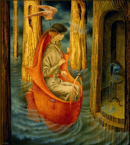 Exploring the Sources of the Orinoco River (Exploración de las fuentes del río Orinoco) - Remedios Varo by Remedios Varo