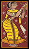 Set of 2 Jamini Roy Paintings - Framed Canvas -  Large (17 x 30) inches each