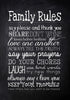 Family Rules - Framed Prints