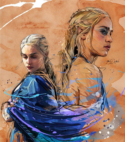 Fan Art From Game Of Thrones - Daenerys Targaryen by Mariann Eddington