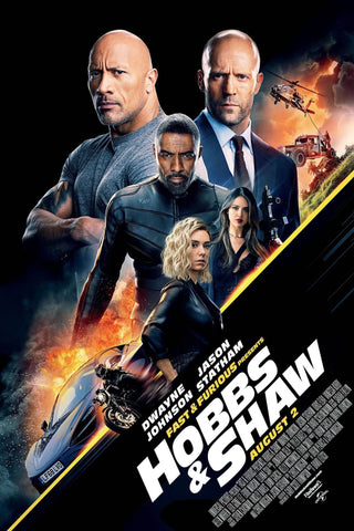 Fast \u0026 Furious Presents Hobbs \u0026 Shaw - Dwayne Rock Johnson - Jason Statham Idris Alba - Tallenge Hollywood Action Movie Poster by Brian OConner