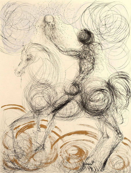 Faust (Ink Sketch) - Salvador Dalí Art Painting - Art Prints