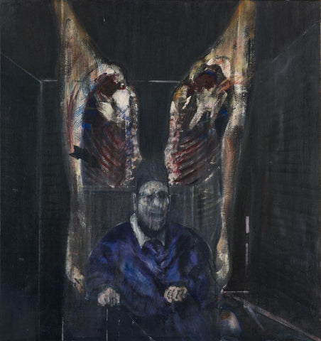 Figure With Meat – Francis Bacon - Abstract Expressionist Painting - Canvas Prints