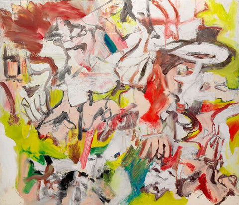 Figures In A Landscape II - Willem de Kooning - Abstract Expressionist Painting by Willem de Kooning