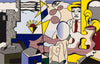 Figures With Sunset - Roy Lichtenstein - Modern Pop Art Painting - Posters