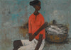 Fishergirl - B Prabha - Indian Painting - Life Size Posters
