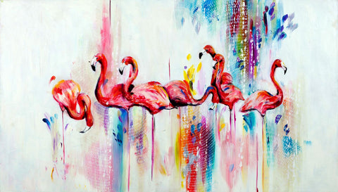 Flamingoes by Christopher Noel