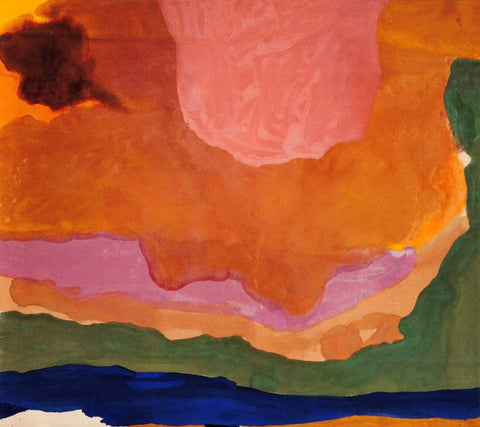 Flood - Helen Frankenthaler - Abstract Expressionism Painting by Helen Frankenthaler