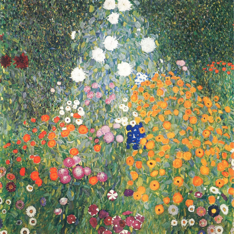Flower Garden - Canvas Prints by Gustav Klimt