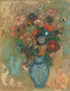 Flowers In  Blue Vase (Fleurs Dans Un Vase Bleu) - Odilon Redon - Floral Painting - Framed Prints