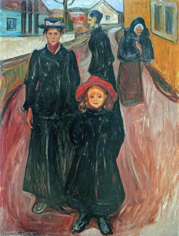Four Ages In Life – Edvard Munch Painting - Framed Prints