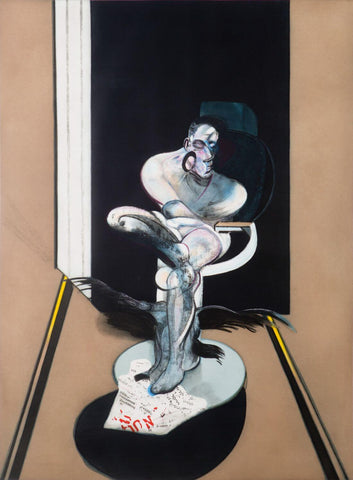 Seated Figure 1977 – Francis Bacon - Abstract Expressionist Painting - Life Size Posters