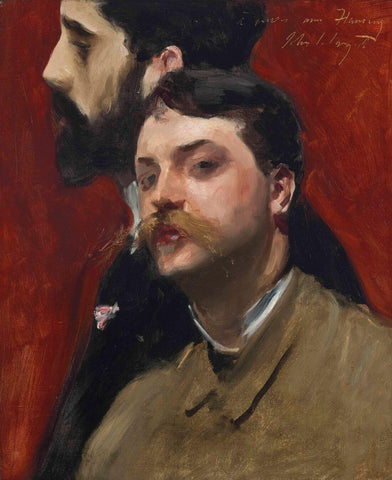 François Flameng and Paul Helleu - John Singer Sargent Painting by John Singer Sargent