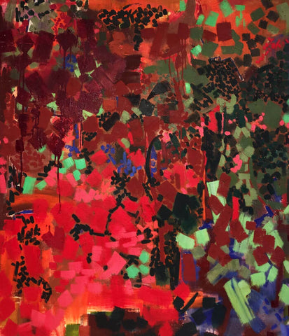 Fricka 2 - Lynn Drexler - Abstract Floral Painitng - Canvas Prints by Lynne Drexler