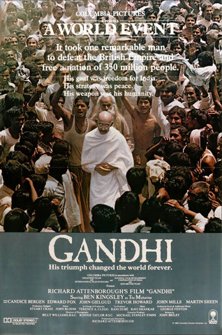 Gandhi (1982) - Hindi Movie Poster by Tallenge Store