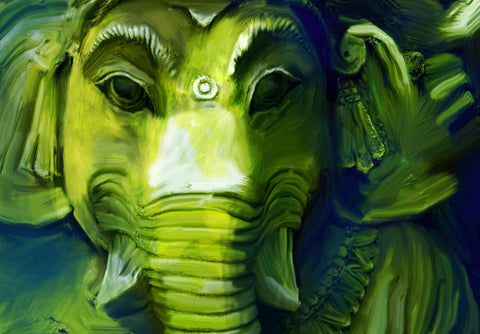 Ganpati Vinayak -Remover Of All Obstacles - Ganesha Painting Collection by Raghuraman