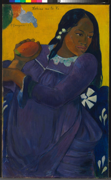 Woman with a Mango - Framed Prints