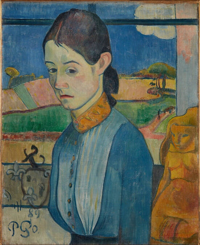 Young Brenton Woman by Paul Gauguin
