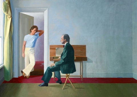 George Lawson and Wayne Sleep - David Hockney -  Double Portrait Painting by David Hockney