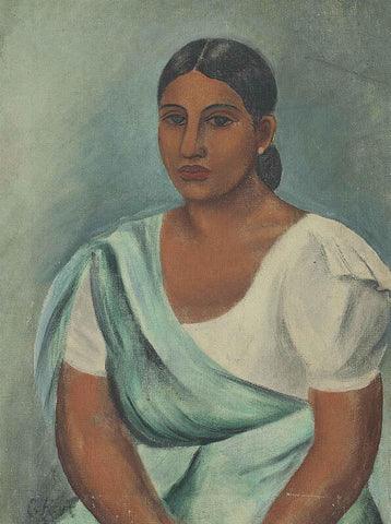 Untitled - (Sri Lankan Woman) by George Keyt