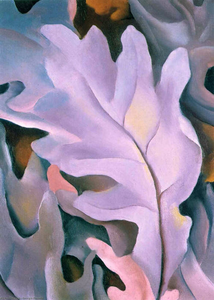Purple Leaves - Georgia O'Keeffe - Canvas Prints