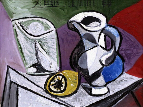 Glass and Jug (Verre et cruche) 1944 – Pablo Picasso Painting by Pablo Picasso