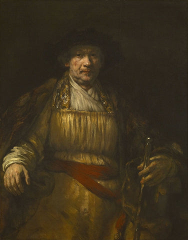 Grand Self Portrait 1658 - Rembrandt Harmenszoon van Rijn by Rembrandt