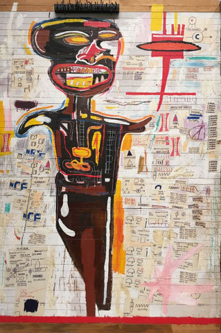 Grillo (Figure With Tray) - Jean-Michel Basquiat - Neo Expressionist Painting by Jean-Michel Basquiat