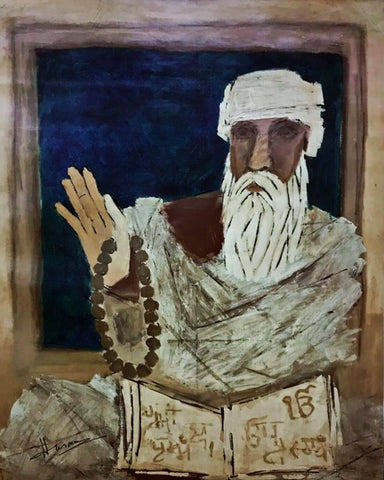 Guru Nanak Dev Ji - Maqbool Fida Husain by M F Husain