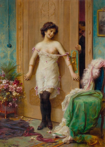 Hans Zatzka - Die Versuchung - Life Size Posters by Hans Zatzka
