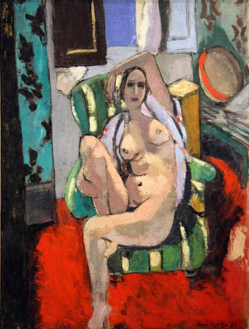 Odalisque with a Tambourine (Odalisque avec un tambourin) – Henri Matisse Painting by Henri Matisse