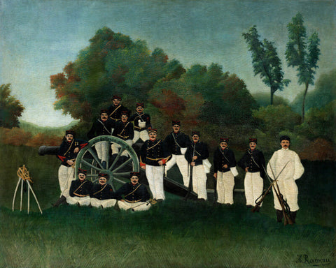 Artillerymen by Henri Rousseau