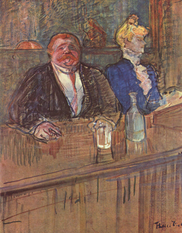 At the Café: The Customer And The Anaemic Cashier, 1898 by Henri de Toulouse-Lautrec