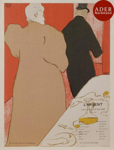 Programme Pour Largent by Henri de Toulouse-Lautrec